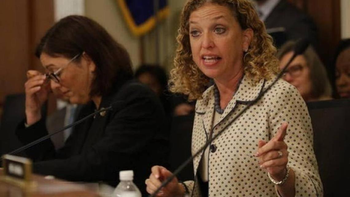 “He’s not my staffer. He no longer works for me. And when he was arrested, I terminated him,” U.S. Rep. Debbie Wasserman Schultz said.