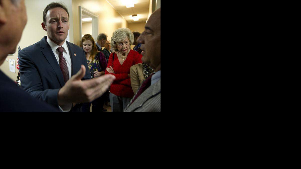
In this file photo, U.S. Rep. Patrick Murphy, D-Jupiter, talks to supporters during a “thank you” tour of his district in 2012. Murphy announced Monday morning that he will run for the seat held by Republican U.S. Sen. Marco Rubio.
