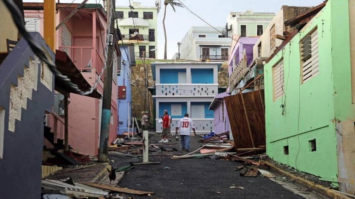Residents of San Juan's "La Perla" neighborhood have taken hurricane recovery into their own hands as they start the hard task of clean-up because of fear of being forgotten by the government. Hurricane Maria has left many of San Juan's streets flooded and blocked by fallen power lines, trees, and debris.