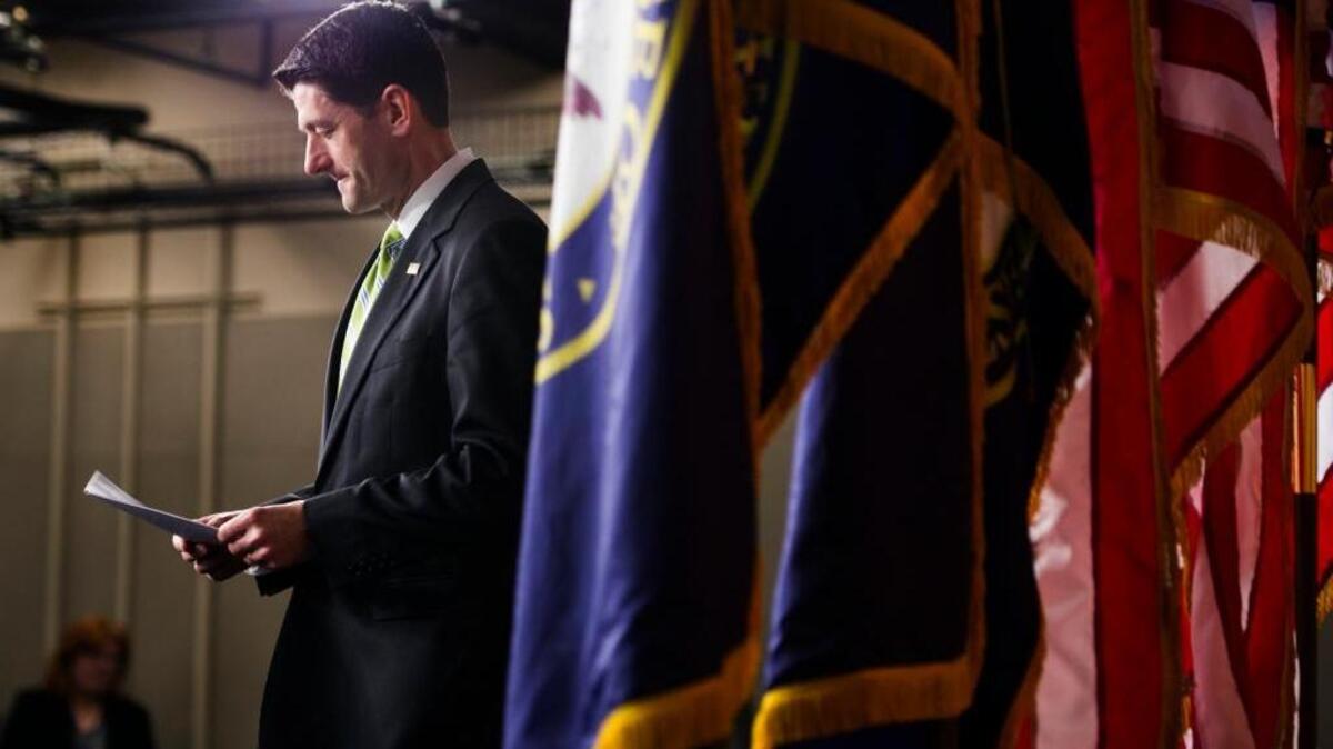 House Speaker Paul Ryan announces Friday that he has pulled the health care overhaul bill.