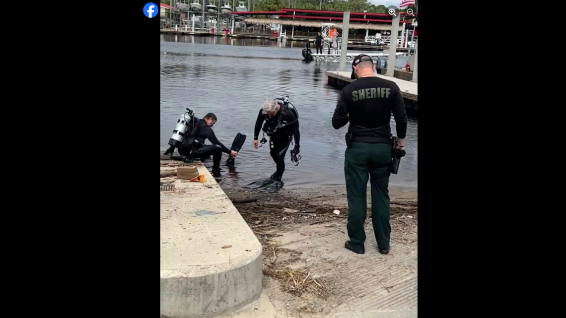 Crews were working in a Florida river when they found parts of a vehicle and human remains, the Dixie County Sheriff’s Office said.