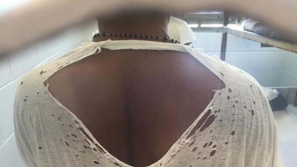 Rep. David Richardson, D-Miami Beach, saw several inmates with torn and threadbare clothing on a visit Saturday to Tomoka Correctional Institution near Daytona Beach. Because the Florida Department of Corrections no longer allows Richardson to take photos, he asked the agency to take photos for him.