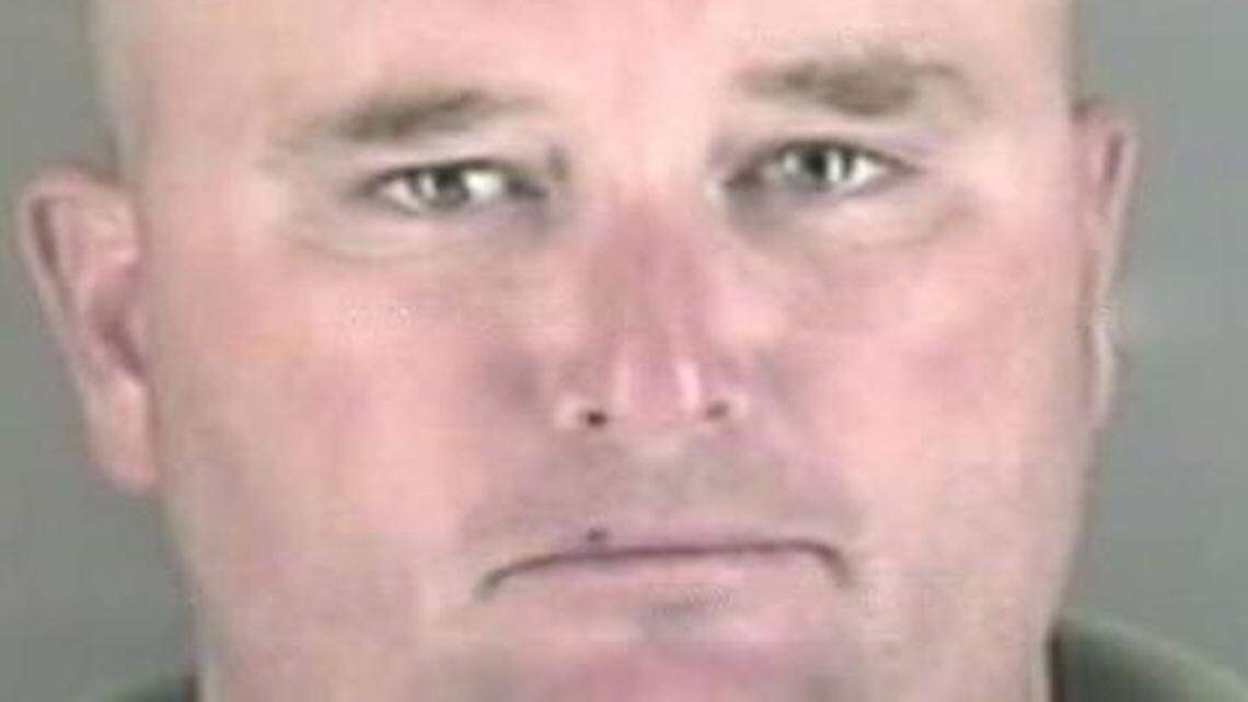 
Corrections officer Rollin Austin after being busted for driving under the influence in 2006. He was previously arrested for theft in 2002.
