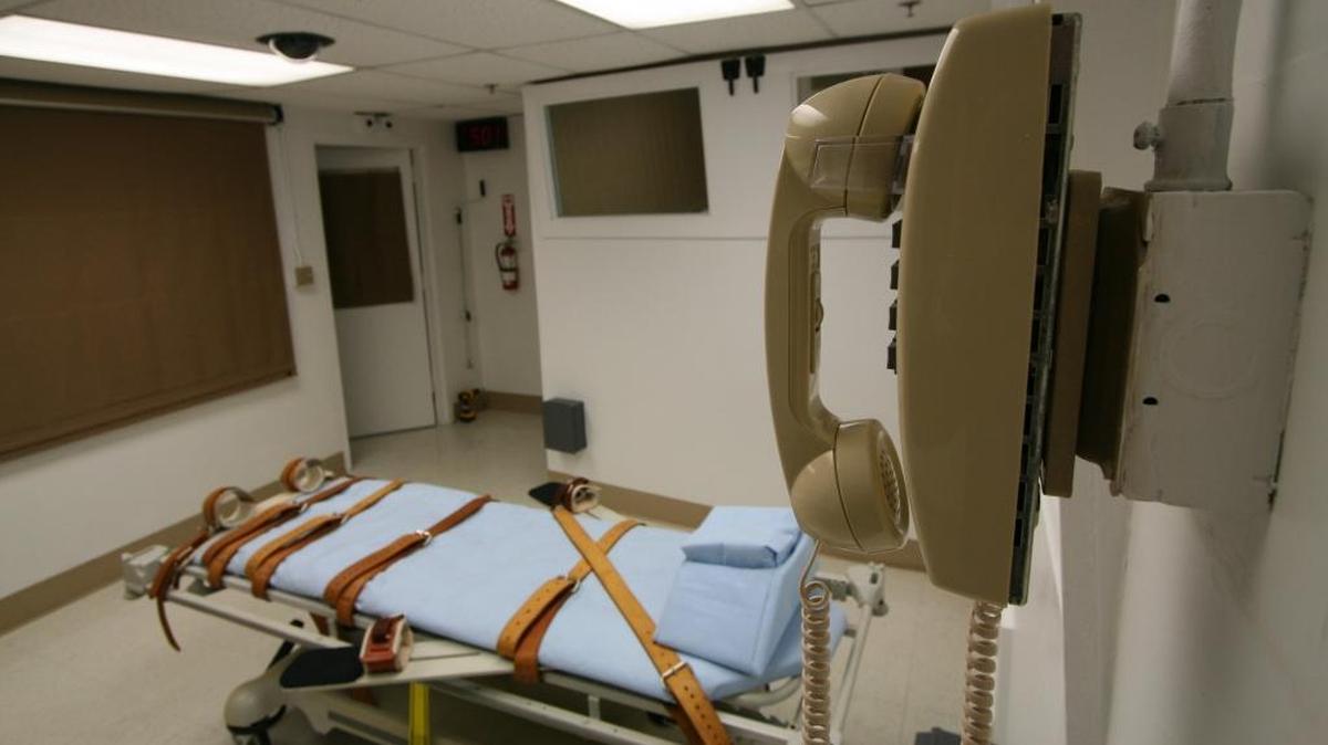 The death chamber at the Florida State Prison in Starke.