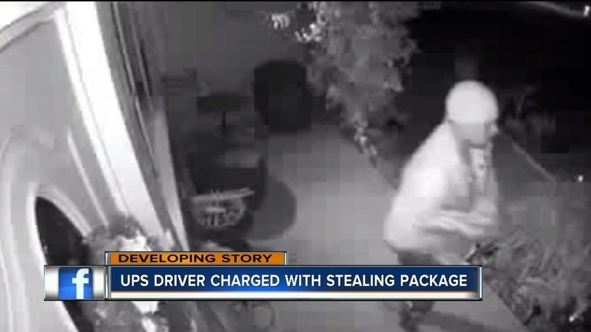 A homeowner’s security video captured images of a UPS driver delivering a package with an iPhone X to her door. Two hours later, cameras catch the man, in the same clothes, returning to swipe the package.