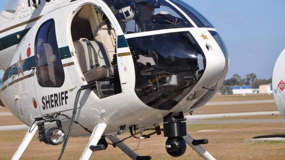 A man was arrested after deputies said he pointed a laser light at a Hernando County Sheriff’s Office helicopter.
