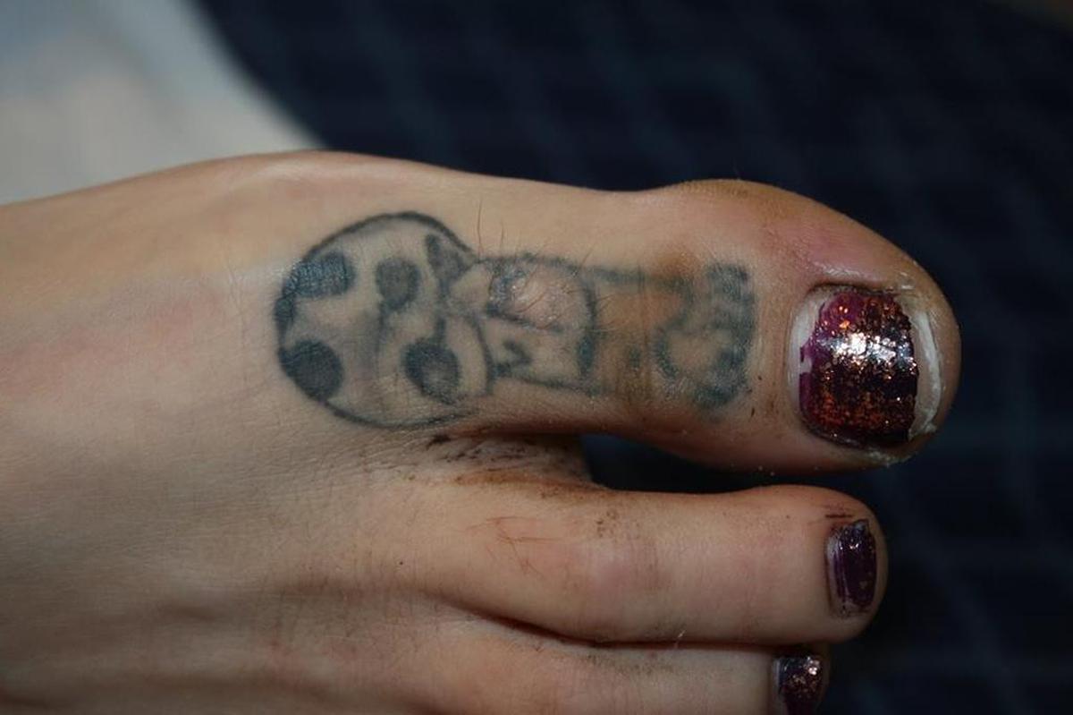 One of three tattoos that the Orange County sheriff’s deputies used to identify Marie D. Guth, 29, who was shot and was found on the side of the road near Orlando on Sunday morning.
