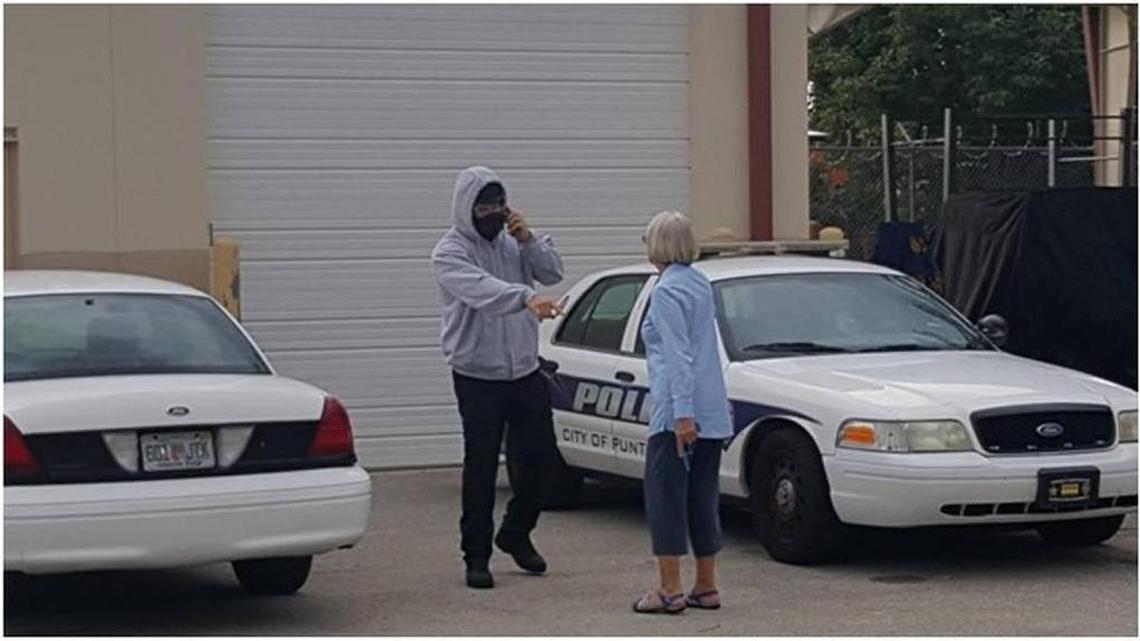 A photo shows the moment before Mary Knowlton, 73, was shot and killed during a “shoot/don’t shoot scenario” with Punta Gorda Police on Aug. 9, 2015. Florida Department of Law Enforcement was asked to investigate, and the investigation was published by Punta Gorda police.