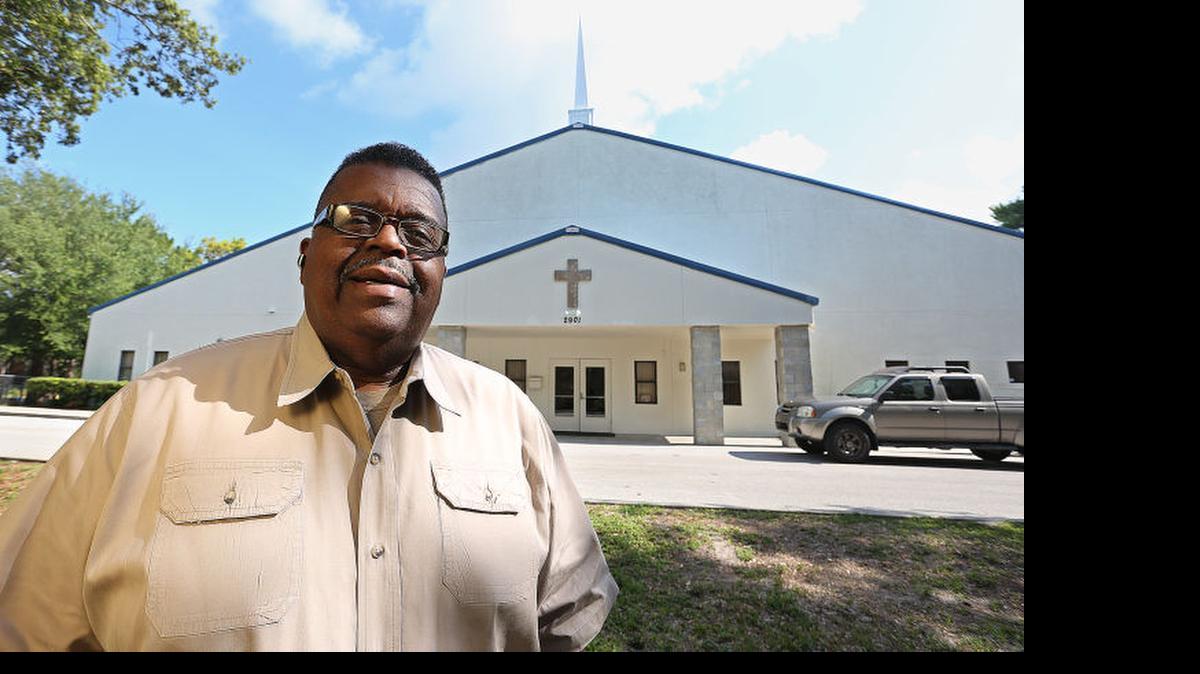 
James Myles of St. Petersburg is the executive director of Bethel Community Foundation Inc., CINS FINS Truancy Intervention Program Services. He poses outside of the Bethel Community Baptist Church. 
