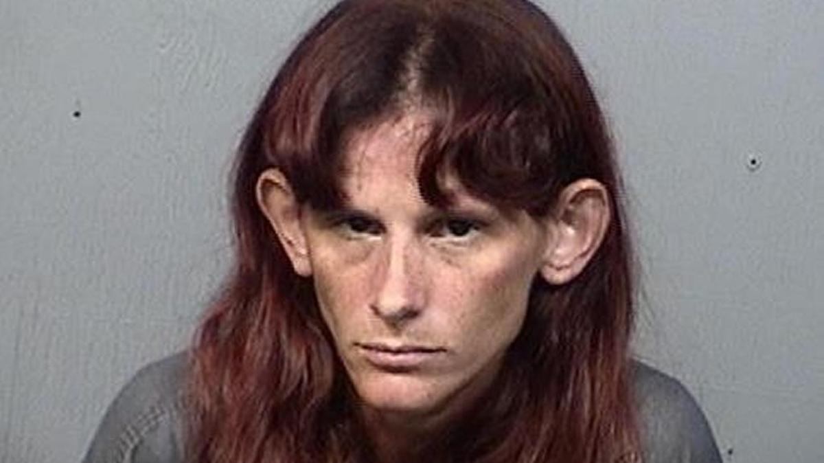 Stephanie Hicks was arrested in Melbourne Thursday after tossing hot nacho cheese at a 7-Eleven clerk.