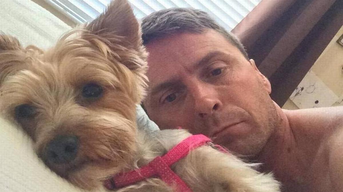 Frankie Bybee in a picture with the victim’s dog.