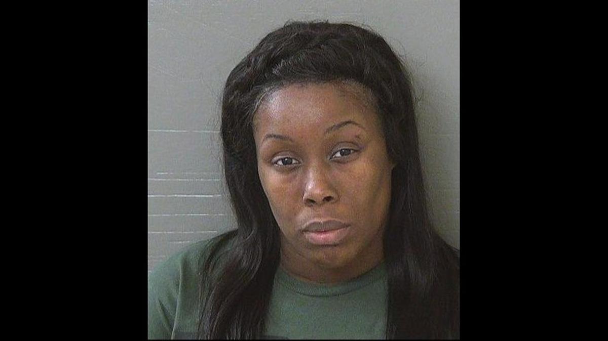 Shameico Jefferson, 36, was charged with aggravated stalking by Escambia County police after she allegedly offered a 12-year-old boy sexual favors in return for information on her ex-boyfriend.