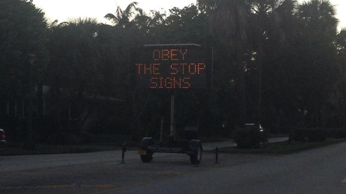 A Miami Shores sign in November, 2015