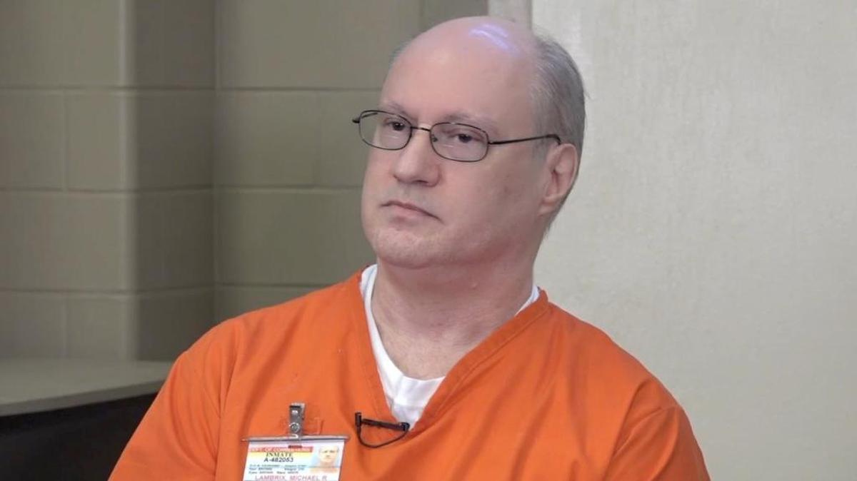 Convicted murderer Michael Lambrix gives a final interview, Tuesday, October 3, 2017, at Florida State Prison in Starke. Lambrix, 57, is scheduled for execution Thursday for the 1983 killings of Clarence Moore and Aleisha Bryant in Glades County.