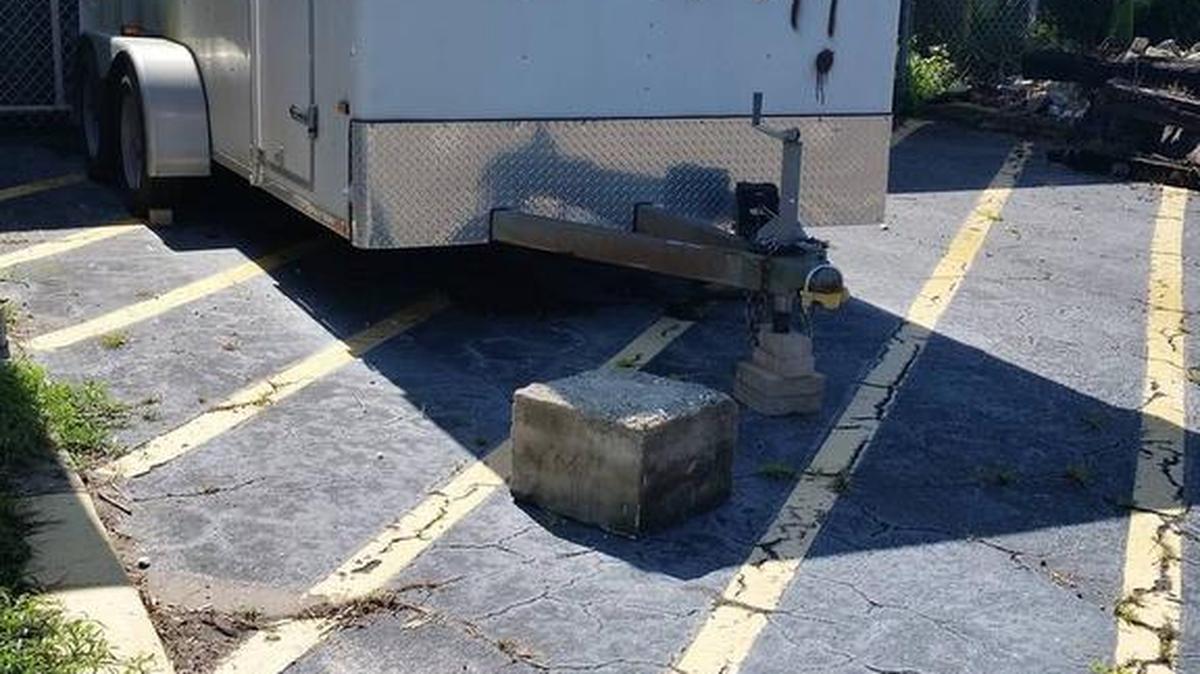 A trailer belonging to Keith Dougherty was stolen this week. The trailer, which was vandalized in September at Our Lady Queen of Martys Catholic Church, had since received a fresh coat of white paint. Dougherty said the trailer contained meaningful belongings from his son, who was killed in Iraq in 2004.