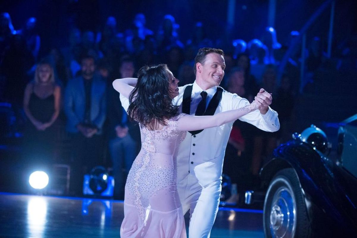 Ryan Lochte and Cheryl Burke on “Dancing With The Stars.”
