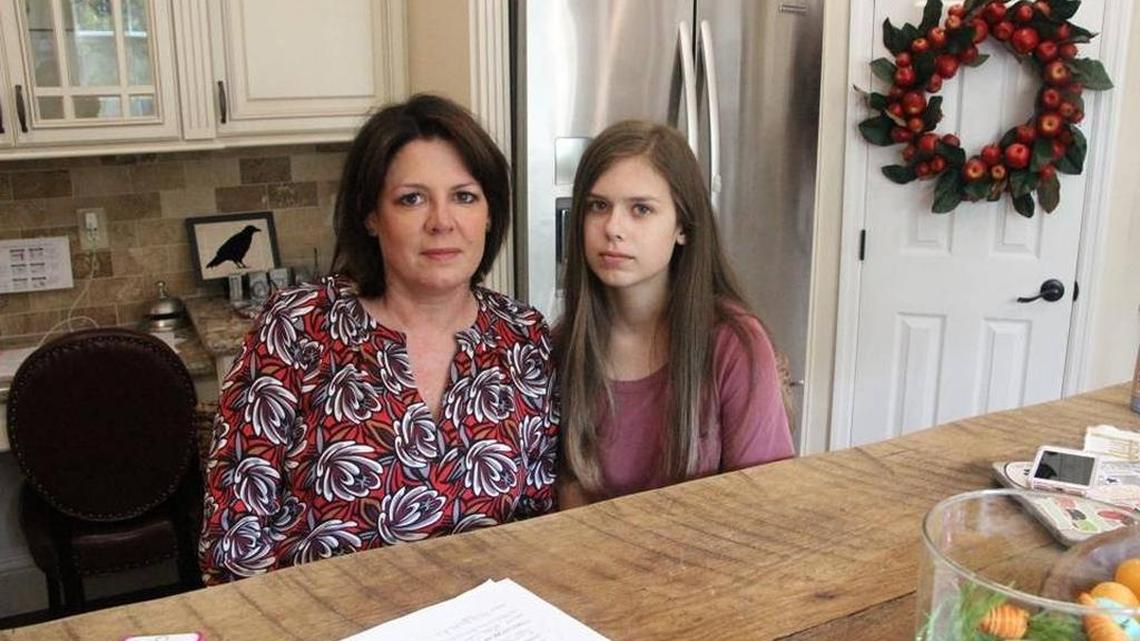 Lily O’Neal, 14, is now home with her family and fully recovered after being stricken with E. Coli this year. At left is her mother, Tracy O'Neal.
