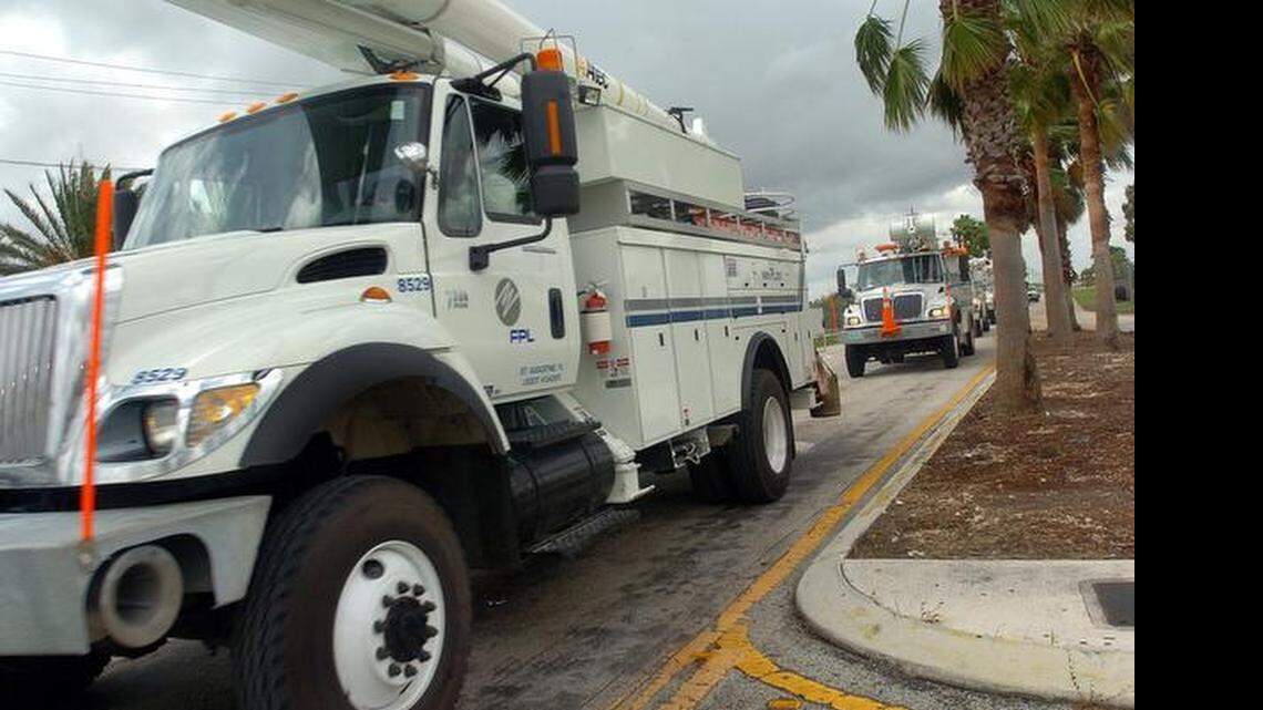 
A Florida Power & Light truck.
