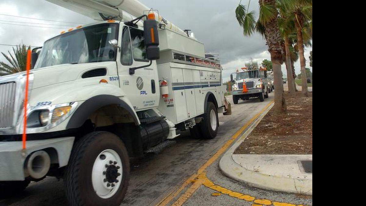 
A Florida Power & Light truck.
