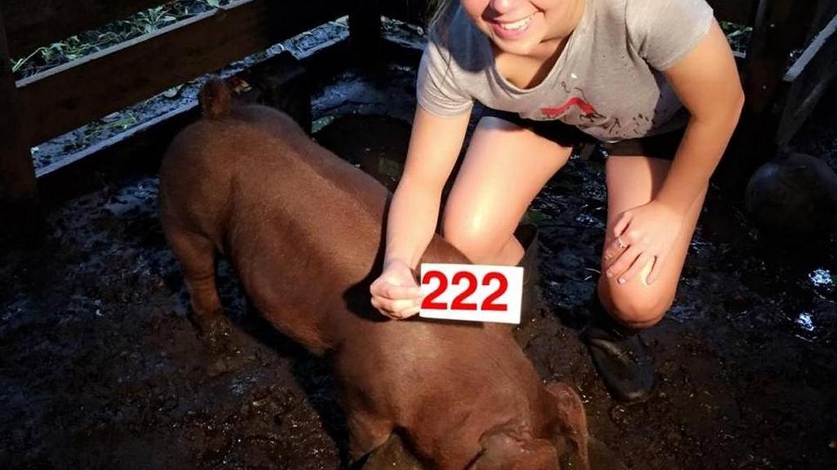 Savannah Schwarz was close to showing her swine in this year’s Manatee County Fair when she lost the pig to a possible snake bite a week prior to the big event. But that didn’t stop her from being a part of the fair.