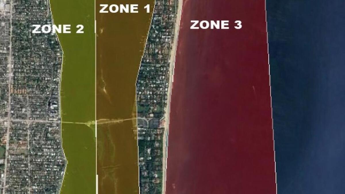 The security zones near Palm Beach County’s Mar-A-Lago resort, where President Donald Trump will be again this weekend.
