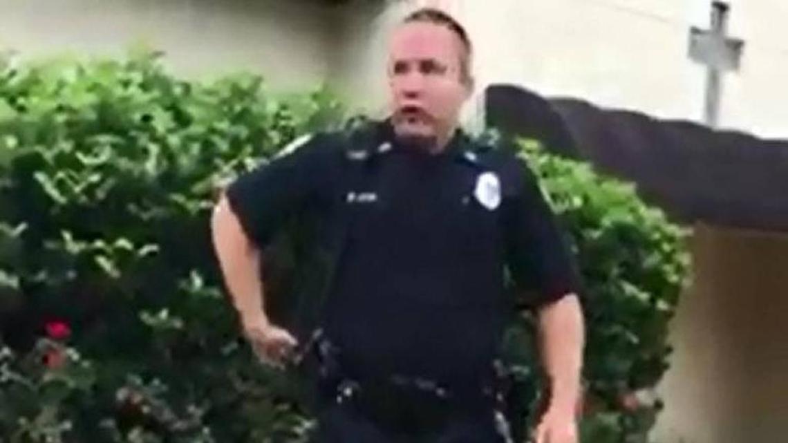 He was cited for walking without an ID. He wants the officer off the force.