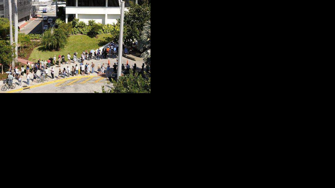 
A new report by federal auditors found something folks in Florida already knew: Voting takes a long time in the Sunshine State. A new report released Tuesday found that Florida voter waited far longer than those in other states to cast their votes in the 2012 election. This photo was taken at Miami Beach City Hall during the 2012 election.
