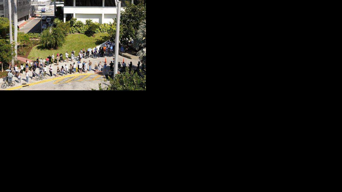
A new report by federal auditors found something folks in Florida already knew: Voting takes a long time in the Sunshine State. A new report released Tuesday found that Florida voter waited far longer than those in other states to cast their votes in the 2012 election. This photo was taken at Miami Beach City Hall during the 2012 election.
