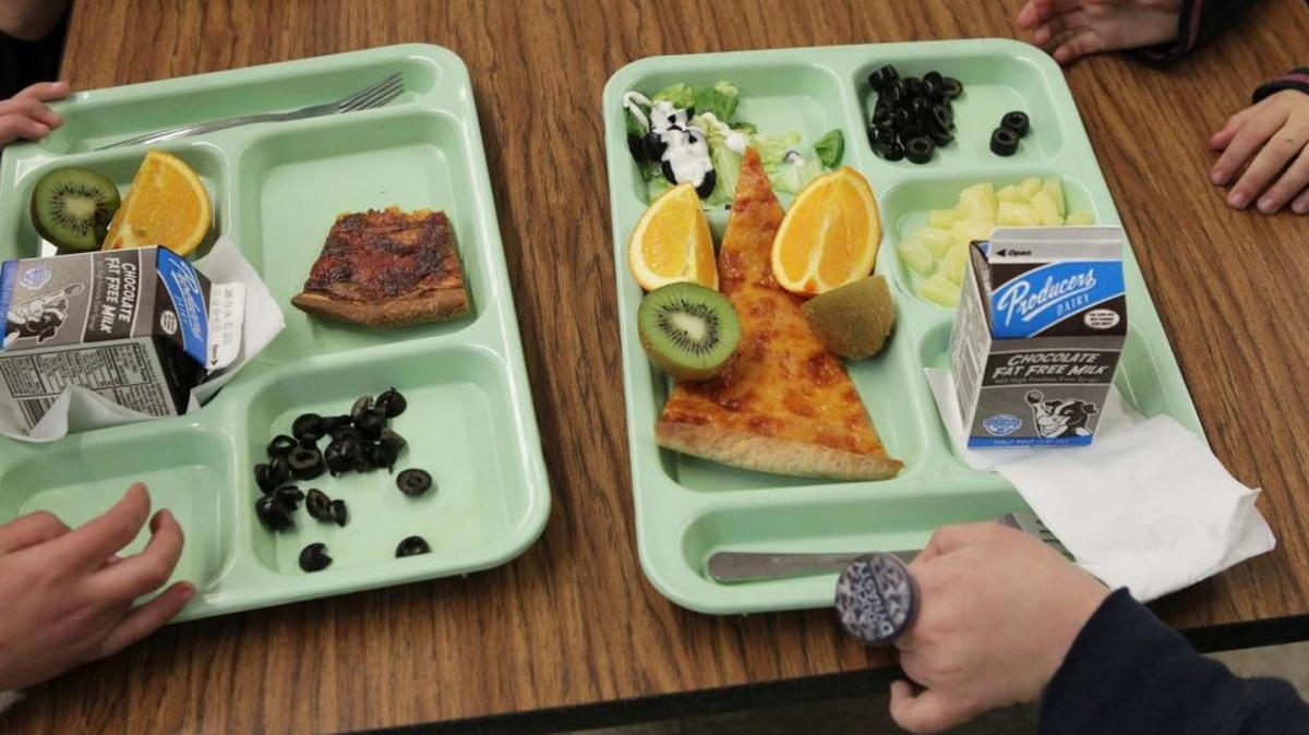 At Hudson High School in Pasco County, students are divided at lunch by their grade point average and attendance record.