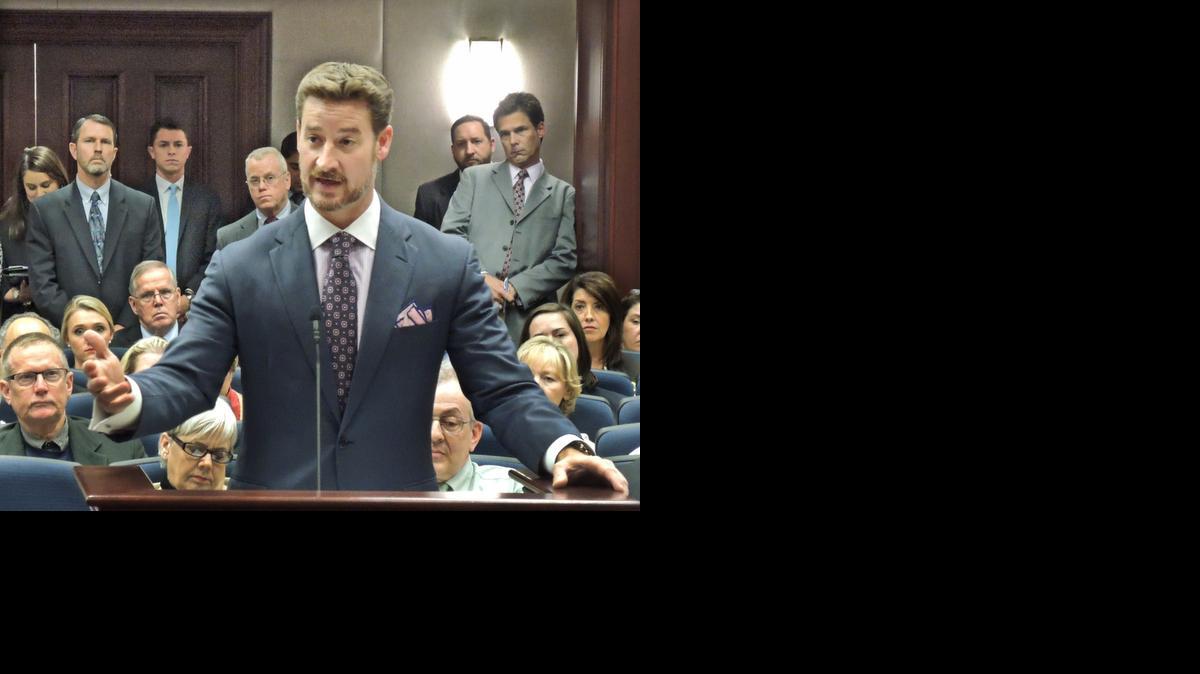 
State Rep. Greg Steube, R-Sarasota, says the guns in schools measure would keep students and teachers safe in a school shooting.
