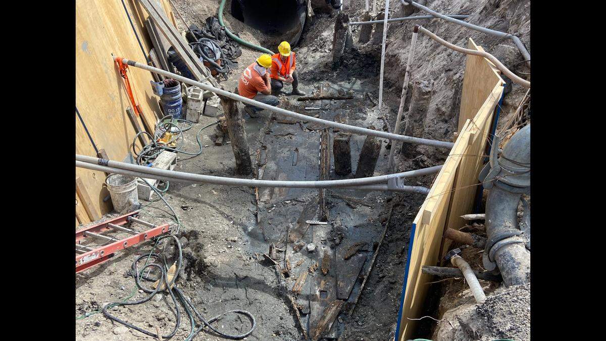 Construction crews accidentally found a shipwreck dated to the mid- to late-1800s in Florida’s oldest city.