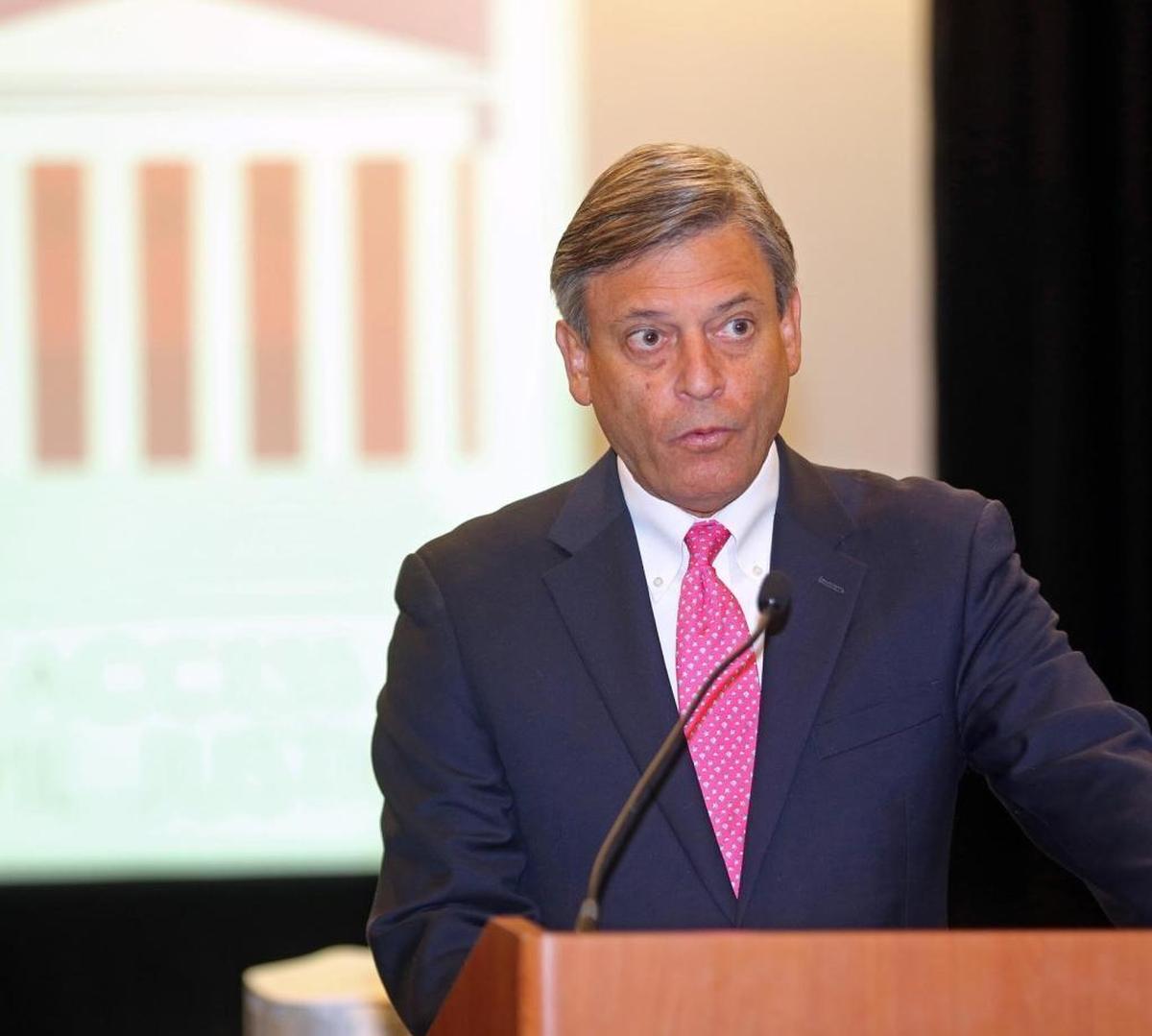 Florida Supreme Court Chief Jorge Labarga is one of the justices who urged the court to move to adopt livestreaming of oral arguments on Facebook Live. In this file photo, he attended the Florida Commission on Access to Civil Justice workshop in Miami on June 1, 2017.
