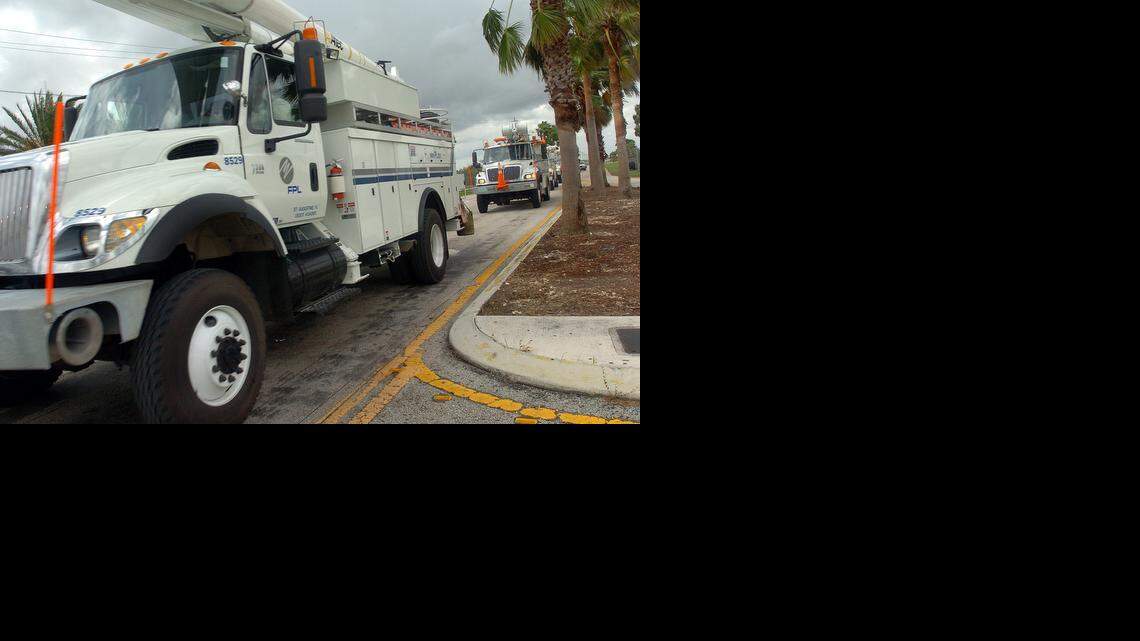 
A Florida Power & Light truck.
