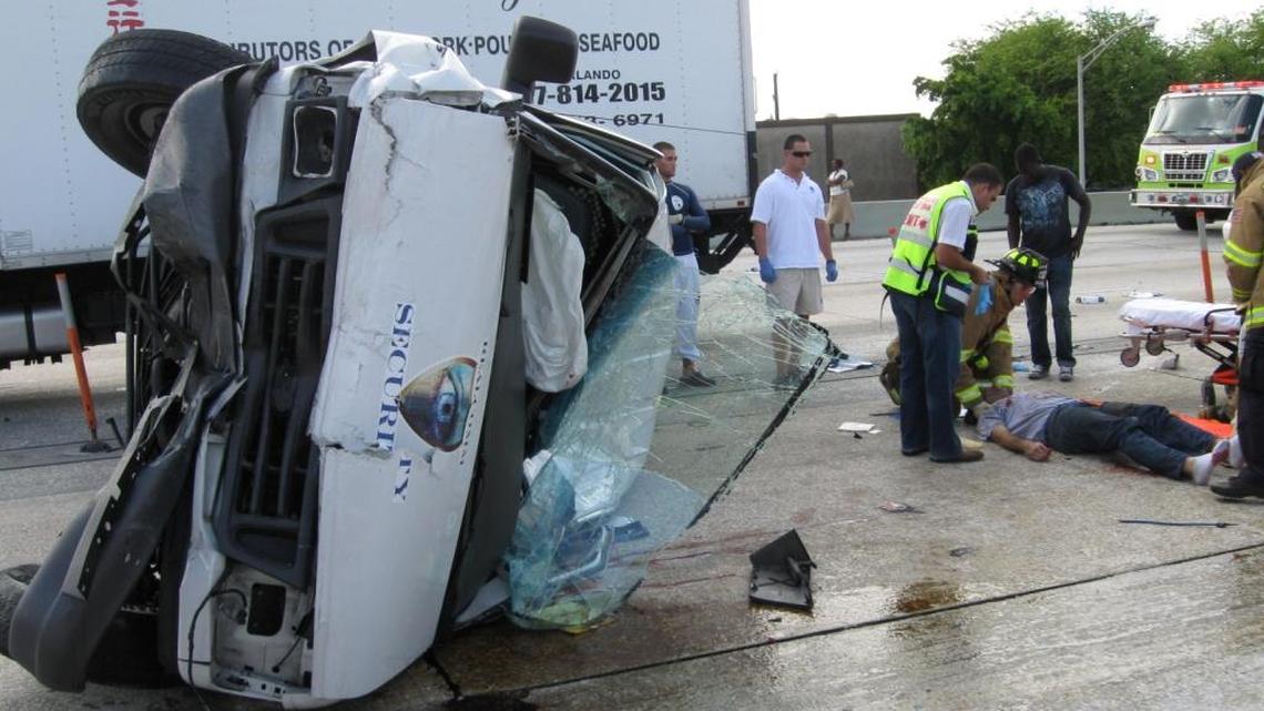 Miami-Dade Fire Rescue helped keep this man from joining the statistics that put Interstate 95 among the nation’s deadliest roads
