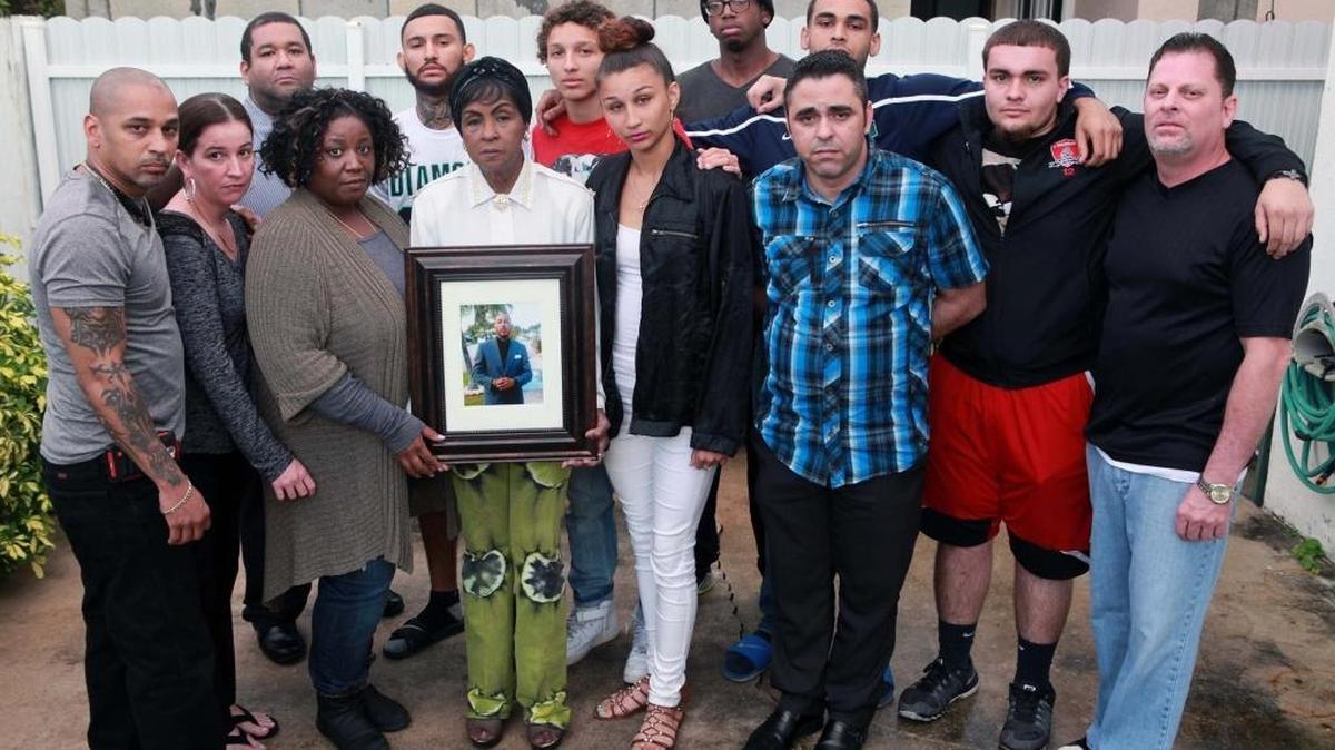 Friends and family of Javier Prado, who tried to stop a fight in Hialeah and was fatally injured.