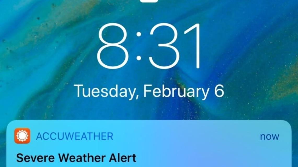 A tsunami warning test was mistakenly sent out as a live alert early Tuesday.