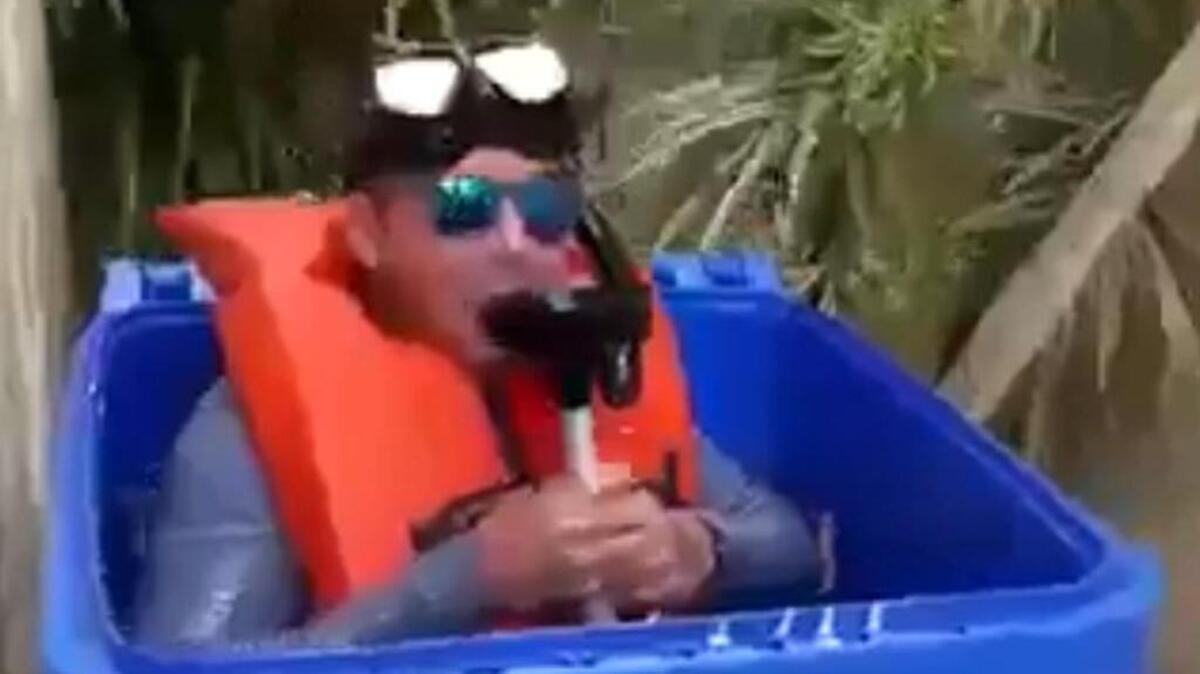 A Twitter user in Hialeah ready to ride out Hurricane Irma.