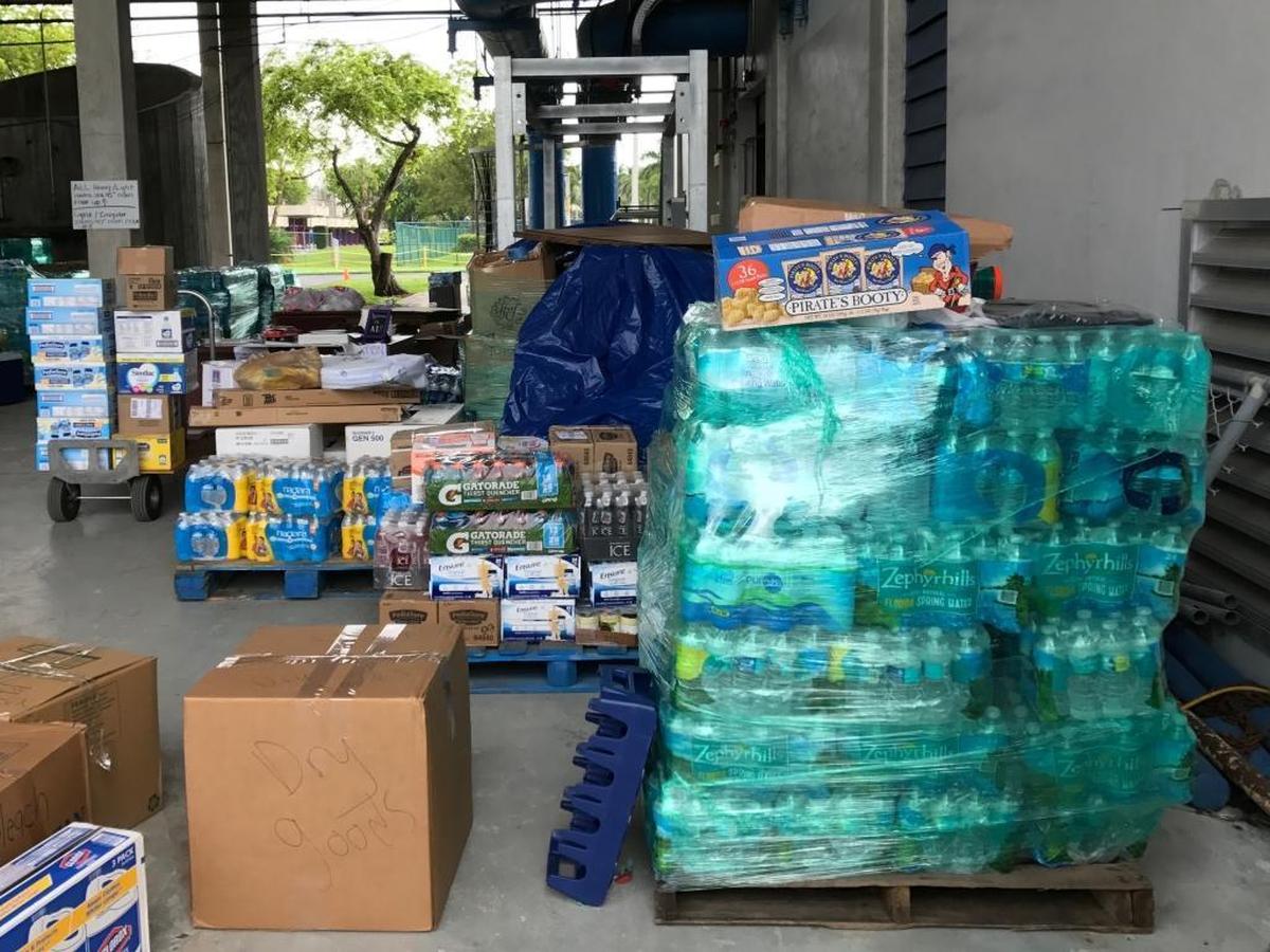 Supplies have been gathered and are now awaiting transport to Puerto Rico at Albizu University, 2173 NW 99th Ave., in Doral.