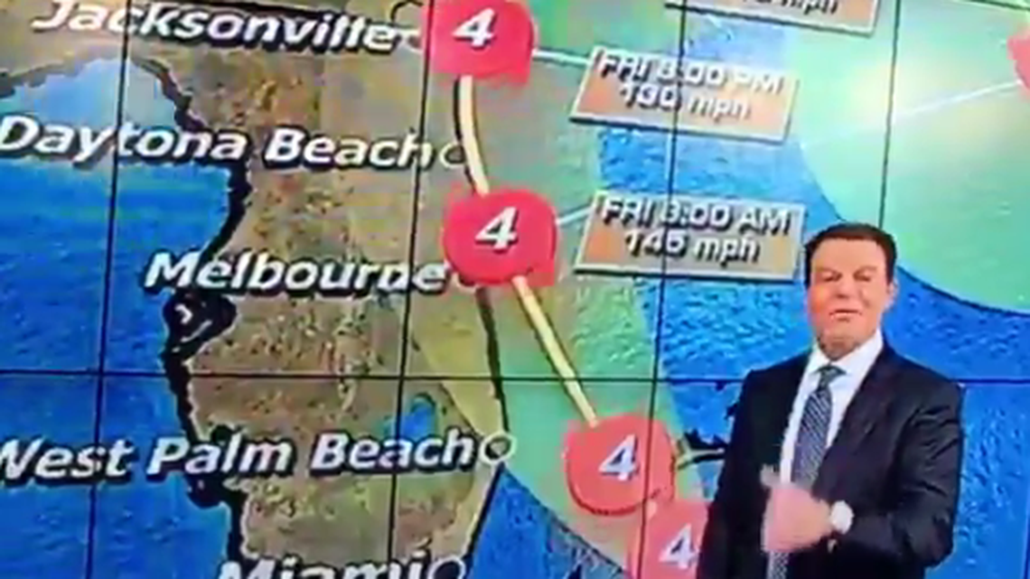 The internet is on fire over Fox news anchor Shepard Smith’s dire Florida forecast.