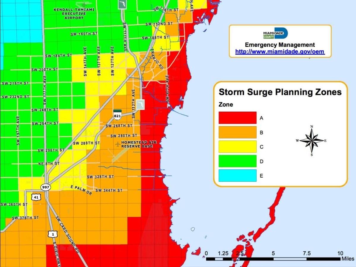 Miami-Dade County Mayor Carlos Gimenez said he could begin ordering evacuations in zones A and B as early as tomorrow.