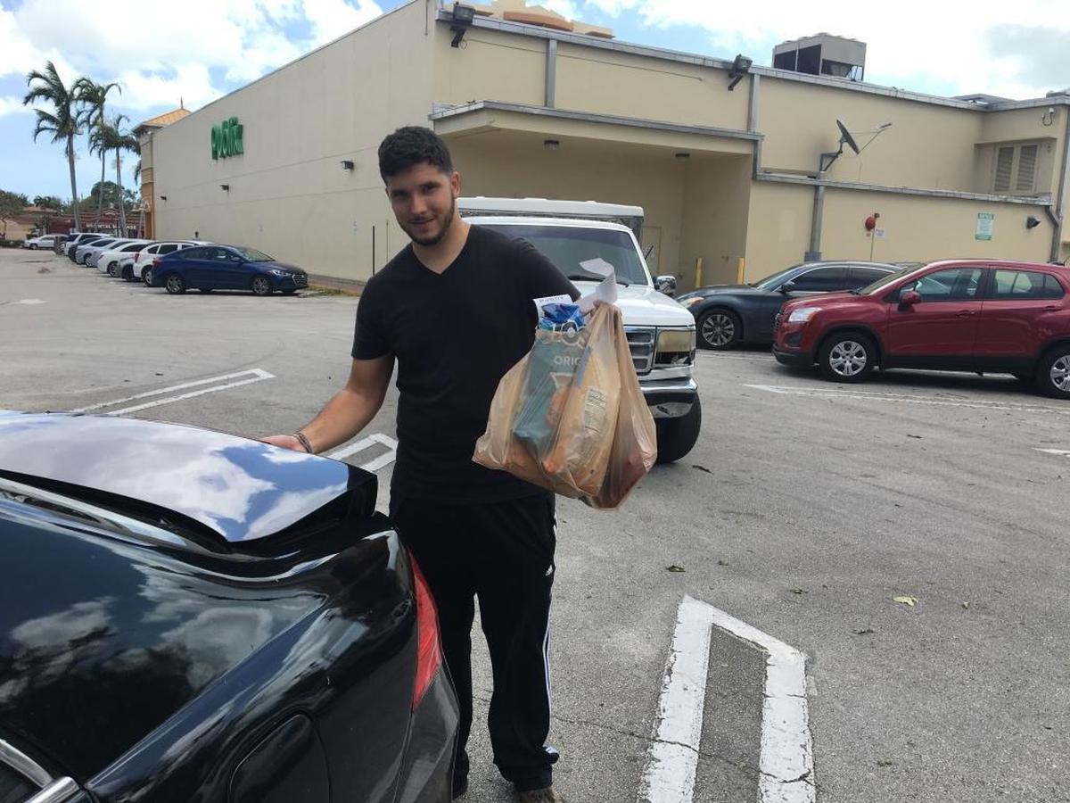 Ivan Abreu spent Monday looking for some food to buy in Miami and found some at the Coral Way Publix.