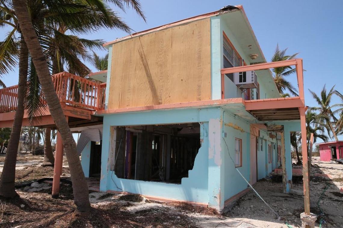 The Seashell Resort on Grassy Key was heavily damaged in the storm surge of Hurricane Irma.