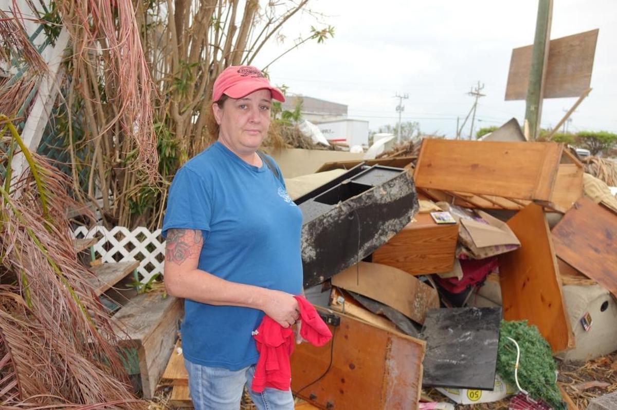 Shelly Sides, 44, had her trailer home in Marathon destroyed during Hurricane Irma. With affordable housing scant, and figuring only to get worse in the Florida Keys, she does not know where she will be able to live.