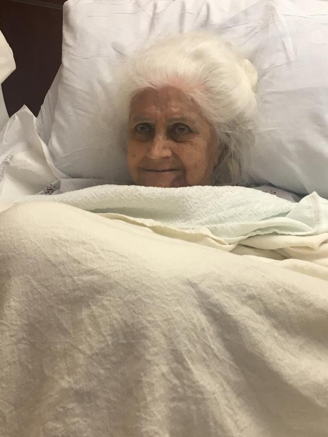 Libia Giraldo was evacuated from the Hollywood Hills nursing home Sept. 13.