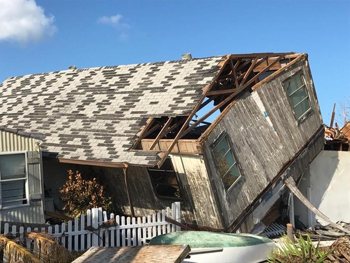 A Big Pine Key house on Avenue I was completely destroyed by Hurricane Irma, Sept. 10, 2017.