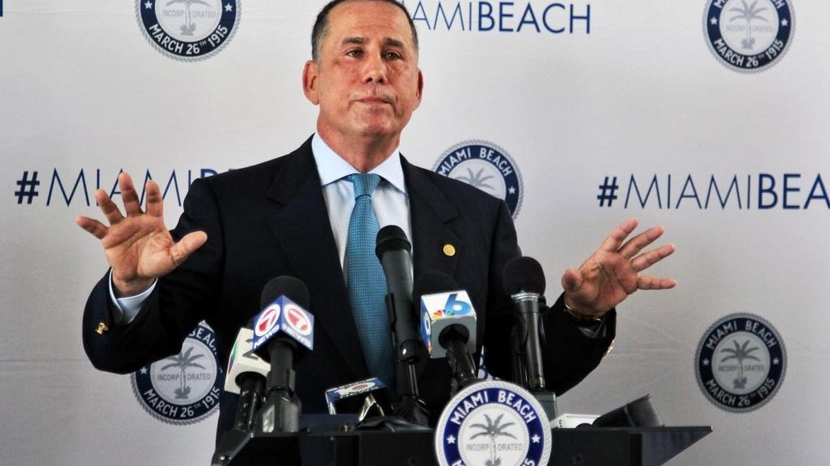 Miami Beach Mayor Philip Levine said there is no pump that can handle the expected storm surge and residents should move inland.