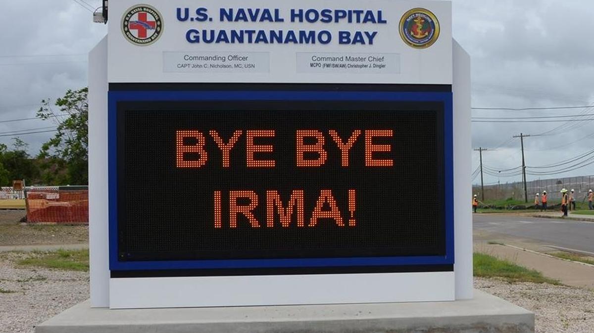 Photo posted Saturday afternoon on the Navy base hospital Facebook page.