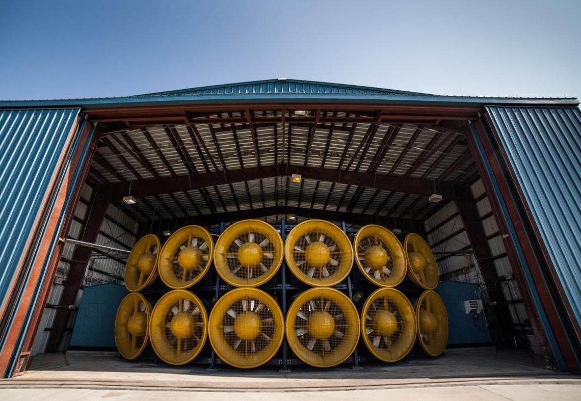 The Wall of Wind hurricane simulator at Florida International University.