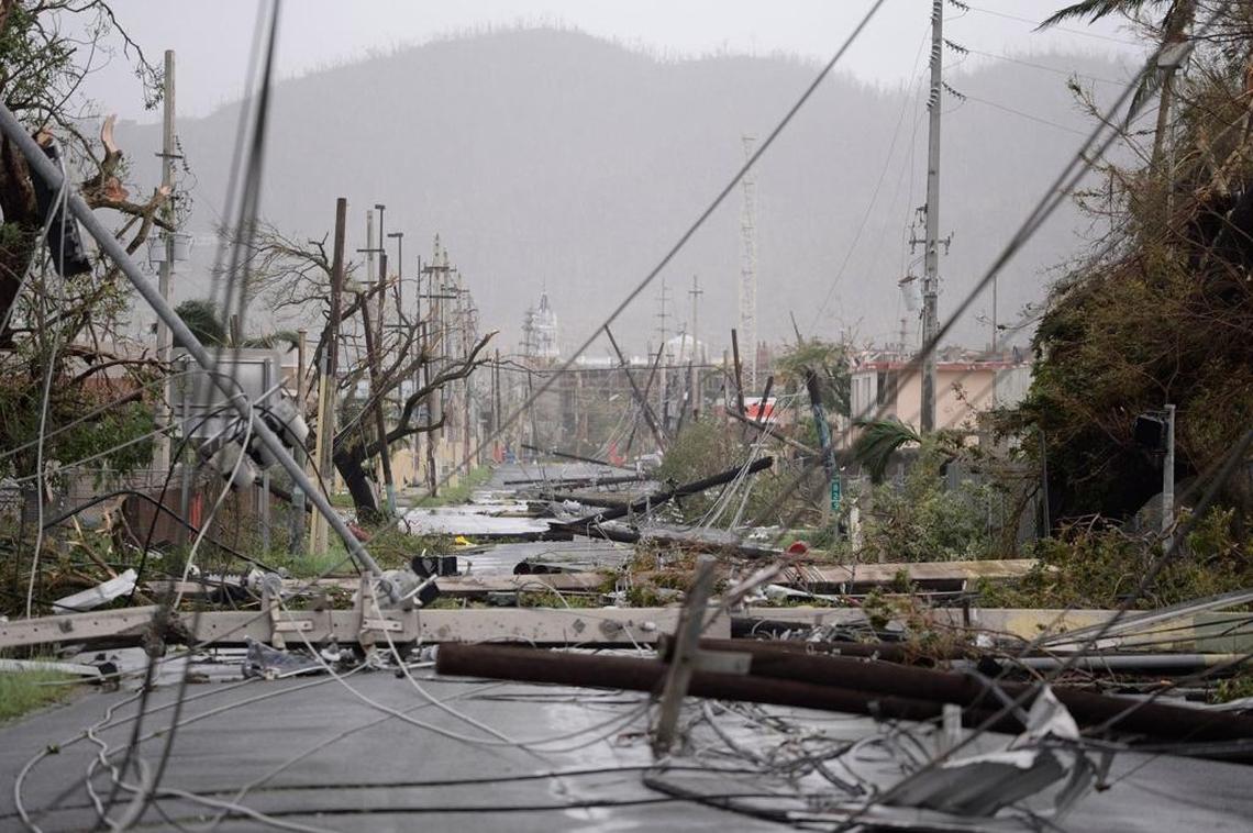 Hurricane Maria knocked down 80 percent of Puerto Rico’s utility poles.
