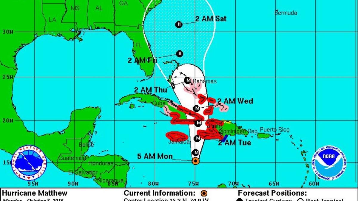 The National Hurricane Center web site, which provides critical information on storm threats, went down for three hours late Thursday and early Friday as Hurricane Matthew churned off the Florida coast.